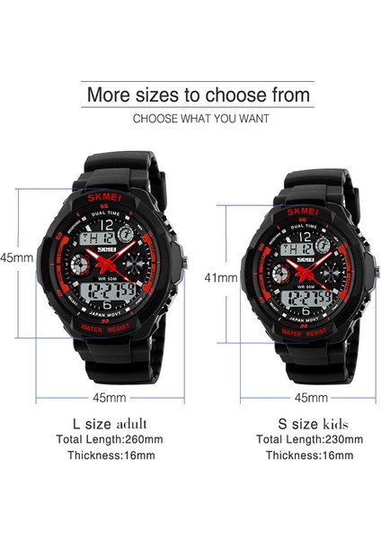 Yeşil S Çocuklar Skmeı Çocuklar Saatler Anti-Şok 5bar Su Geçirmez Açık Spor Çocuk Saatler Moda Dijital Saat Relogio Masculino Kol Saati (Yurt Dışından) fırsatları