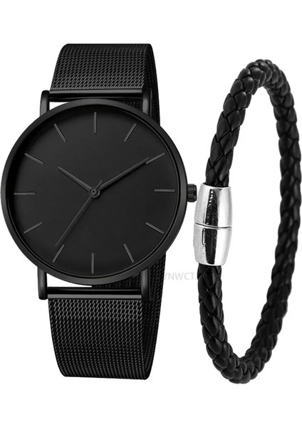 Siyah-Altın-Bilezik Erkek Saat Manyetik Bilezik Ultra Ince Kuvars Izle Erkekler Ince Örgü Çelik Su Geçirmez Spor Saat Siyah Relogio Masculino (Yurt Dışından) fiyatları