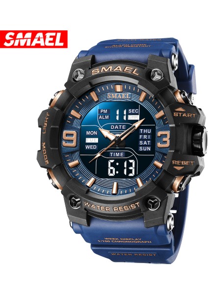 Açık Yeşil Kutu Samel Spor Stil Erkekler Dijital Saat Şok Askeri Saatler Çift Ekran Su Geçirmez Ordu Zaman Kuvars Kol Saati Erkek Spor Saati (Yurt Dışından) fiyatları