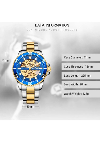 Tüm Altın Chenxı Üst Marka Lüks Spor Mekanik Saat Lüks Altın Izle Erkek Saatler Montre Homme Saat Erkekler Otomatik Izle (Yurt Dışından) indirimleri