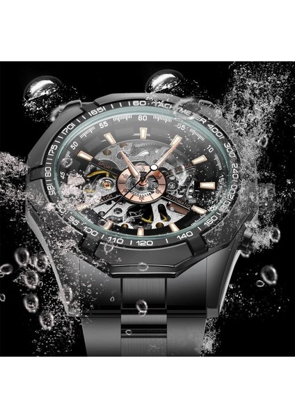 Gümüş Siyah Altın Forsining Mekanik Izle Erkekler Altın Otomatik Erkek Saatler Su Geçirmez Aydınlık Adam Kol Saati Relogio Masculino (Yurt Dışından) fırsatları