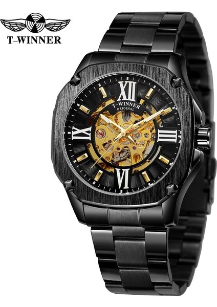 Altın Forsining Lüks Erkekler Bilek Saatler Erkek Su Geçirmez Paslanmaz Çelik Otomatik Mekanik Kol Saatleri Erkek Saat (Yurt Dışından) modelleri