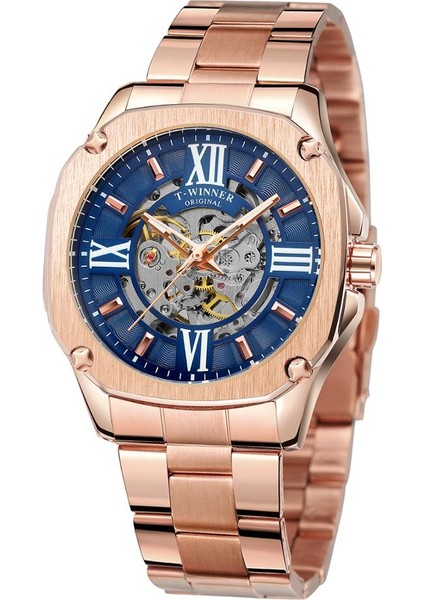 Altın Forsining Lüks Erkekler Bilek Saatler Erkek Su Geçirmez Paslanmaz Çelik Otomatik Mekanik Kol Saatleri Erkek Saat (Yurt Dışından) indirimleri