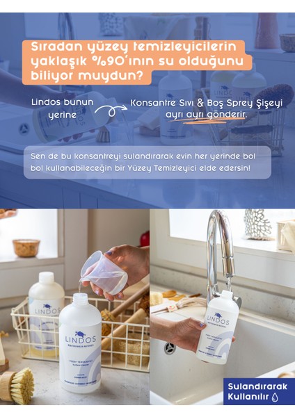 10X Konsantre Yüzey Temizleyici - Lavanta -  600 ml