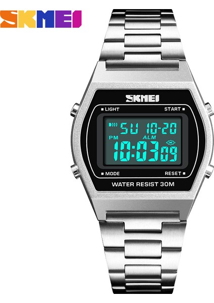 Kahverengi Skmeı 1328 Üst Marka Lüks Dijital Saat Erkek Kadın Açık Spor Su Geçirmez LCD Çalar Saat Saat Siyah Gül Altın Bilek Saatler (Yurt Dışından)