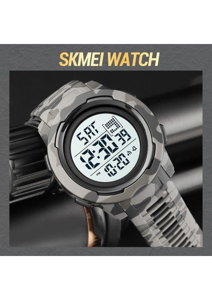 Altın Beyaz 2021 Yeni Skmeı Rahat Dijital Erkek Spor Izle 5bar Su Geçirmez Kronometre LED Elektronik Erkek Saat Relogio Masculino (Yurt Dışından) modelleri