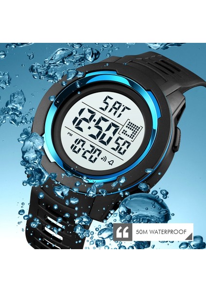 Altın Beyaz 2021 Yeni Skmeı Rahat Dijital Erkek Spor Izle 5bar Su Geçirmez Kronometre LED Elektronik Erkek Saat Relogio Masculino (Yurt Dışından) indirimleri