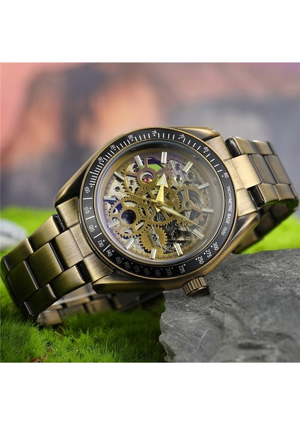 WR815204 Kutusu ile Kazanan Klasik Otomatik Mekanik Erkek Kol Saati Askeri Ordu Spor Erkek Saat Üst Marka Lüks Adam Izle Hediye 8152 (Yurt Dışından) fırsatları