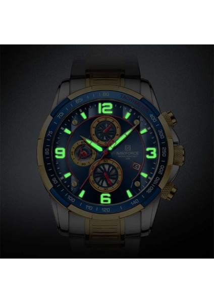 Gbe-Box 2022 Navıforce Iş Erkek Saati Paslanmaz Su Geçirmez Tarih Spor Quartz Saat Erkekler Için Çelik Kayış Erkek Saat Relógio Masculino (Yurt Dışından)