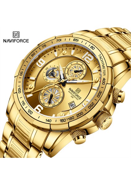 Sbe-Box Navıforce Mizaç Erkekler Lüks Moda Tasarımı Altın Erkek Saatler Çok Fonksiyonlu Aydınlık Kuvars Erkek Kol Saati Relogio Masculino (Yurt Dışından) fırsatları
