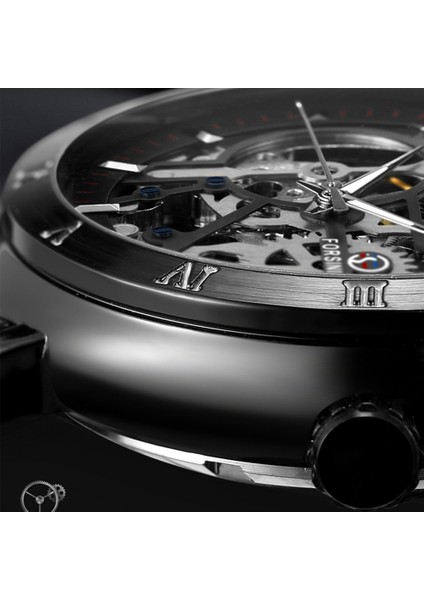 Gümüş Forsining Erkek Otomatik Mekanik Saatler Paslanmaz Çelik Kayış Su Geçirmez Erkek Kol Saati Erkek Çok Fonksiyonlu Lüks Saat (Yurt Dışından) indirimleri