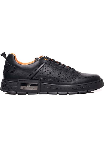 Erkek Siyah Deri Casual Ayakkabı