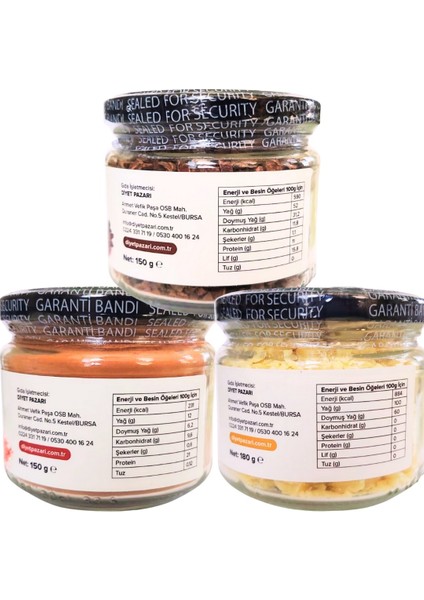 Ham Kakao Tozu 150 Gr-Kakao Parçacıkları 150 Gr-Kakao Yağı 180 gr 3'lü Set (Çikolata Seti) fiyatları