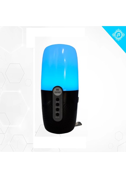 MS-1501BT Rgb LED Işıklı Gece / Kamp Lambası Özellikli Kablosuz Bluetooth Hoparlör