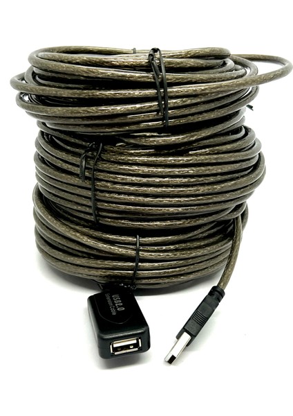 30 Metre USB Uzatma Kablosu 30M Extension Cable Güçlendirilmiş USB Uzatma Dişi Erkek USB Kablo