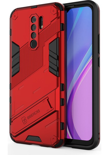 Xiaomi Redmi 9 Destek Standlı Darbeye Dayanıklı Telefon Kılıfı (Yurt Dışından)