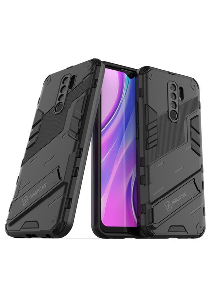 Xiaomi Redmi 9 Destek Standlı Darbeye Dayanıklı Telefon Kılıfı (Yurt Dışından)