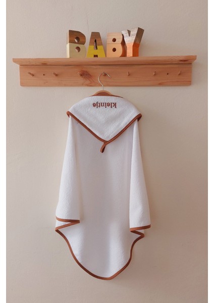 %100 Pamuk Beyaz Baby Kleintje Bebek Nakışlı Kulaklı Bebek Havlu Kundak 75x75 cm fiyatları