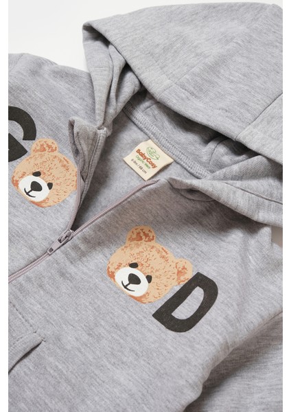 Babycosy Organik Kapüşonlu Ceket & Pantolon Takımı fırsatları