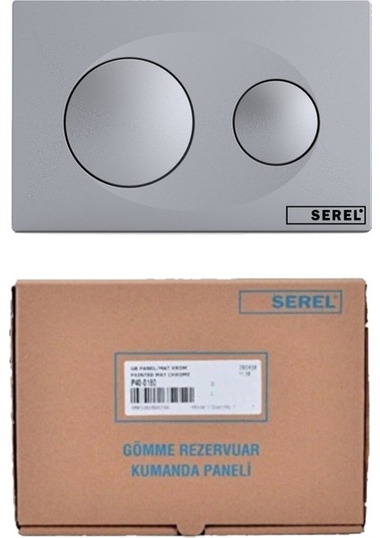Gömme Rezervuar Paneli P40 Mat Krom P400180