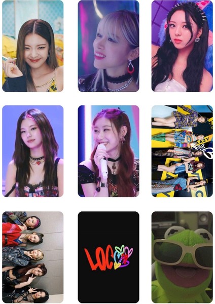 Itzy Grubu N0 2 -Kpop- 9 Lu Fotokart Seti