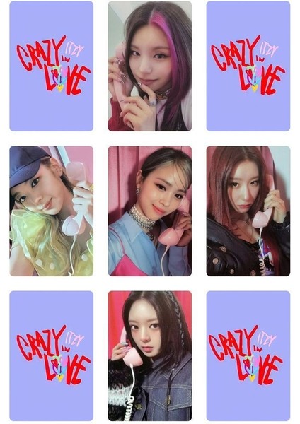 Itzy Grubu N0 1 -Kpop- 9 Lu Fotokart Seti