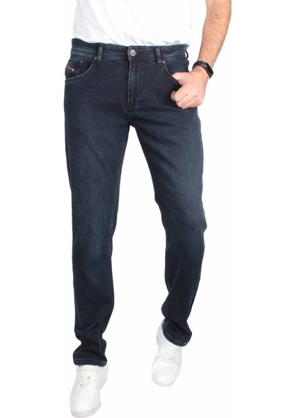 Denim Regular Fit Örme Likralı Erkek Kot Pantolon