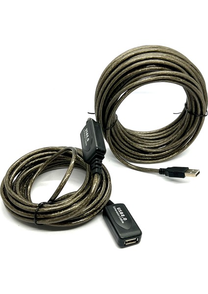 15 Metre USB Uzatma Kablosu 15M Extension Cable Güçlendirilmiş USB Uzatma Dişi Erkek USB Kablo fırsatları