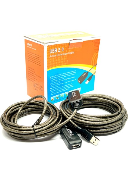 15 Metre USB Uzatma Kablosu 15M Extension Cable Güçlendirilmiş USB Uzatma Dişi Erkek USB Kablo indirimleri
