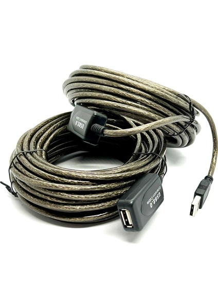 20 Metre USB Uzatma Kablosu 20M Extension Cable Güçlendirilmiş USB Uzatma Dişi Erkek USB Kablo fiyatları