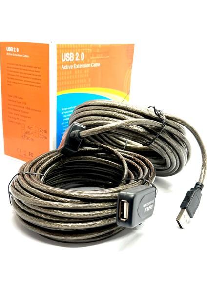 20 Metre USB Uzatma Kablosu 20M Extension Cable Güçlendirilmiş USB Uzatma Dişi Erkek USB Kablo modelleri