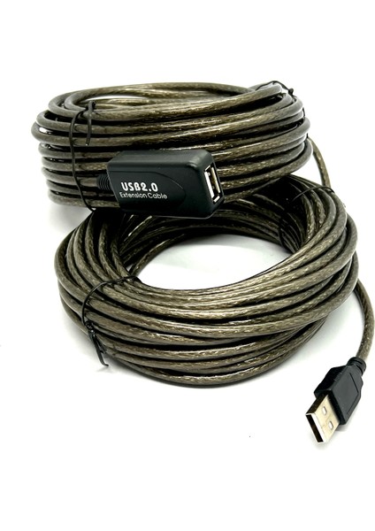 20 Metre USB Uzatma Kablosu 20M Extension Cable Güçlendirilmiş USB Uzatma Dişi Erkek USB Kablo fırsatları