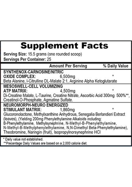 Mesomorph Ultimate Preworkout Complex With Geranium And Creatine Nitrate fiyatları