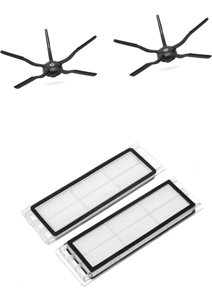 S5 S5 Max S6 S6 Pure Uyumlu Yeni Nesil Hepa Filtre 5 Kollu Yan Fırça Set