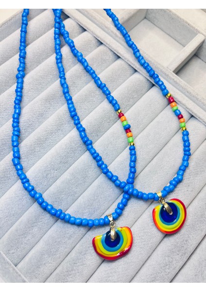 Muranono Cam Boncuk Kolye