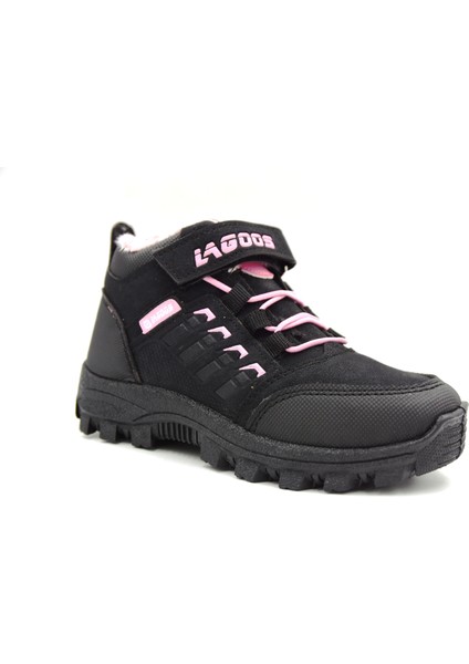 Lago BT55 Çocuk Kürklü Bot Siyah Pembe fiyatları