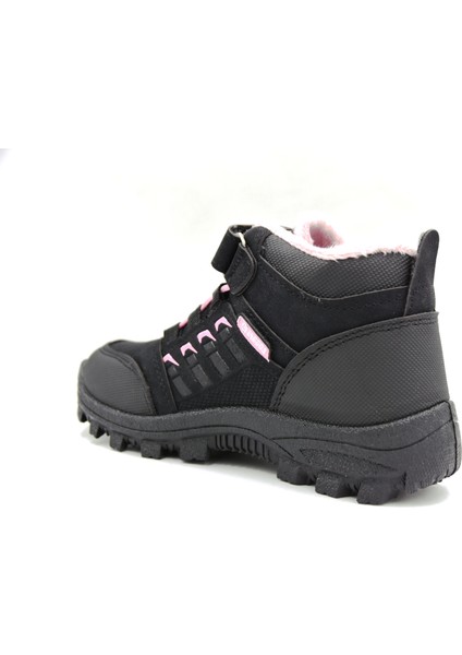 Lago BT55 Çocuk Kürklü Bot Siyah Pembe fırsatları