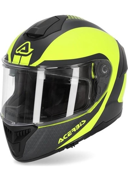 Acerbis Krapon Kask Siyah Sarı