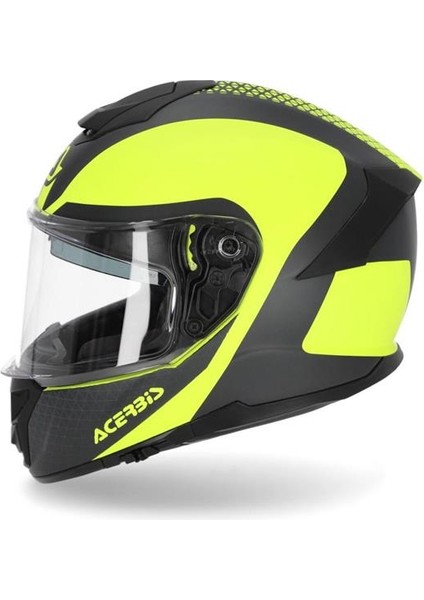 Acerbis Krapon Kask Siyah Sarı