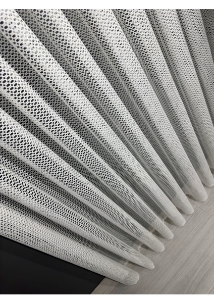 Taç Delikli Dantel Tül Perde, 1/2 Seyrek Pile, Tek Kanat - Ekru 100 x 250 cm fiyatları