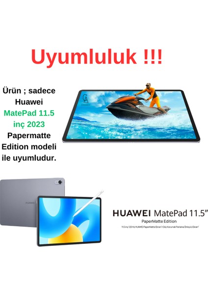 Huawei Matepad 11.5" 2023 Uyumlu 360° Dönebilen Standlı Tablet Kılıfı Ekran Koruyucu ve Kalem Seti