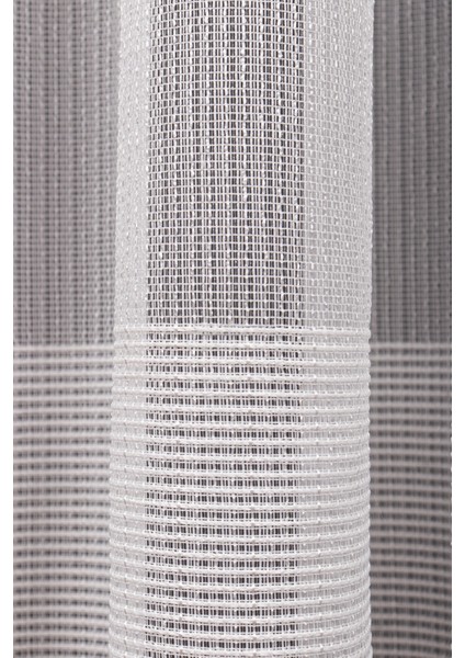 Taç Eteği Bantlı Ketentül Perde, 1/3 Sık Pile, Tek Kanat - Ekru 100 x 260 cm modelleri