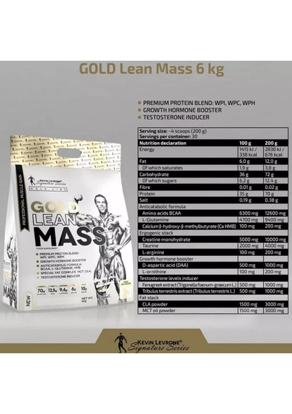 Gold Mass + Gh Gainer 6 kg - Double Çikolata