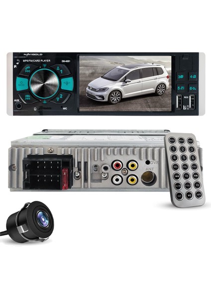 Oto Teyp 4X55W 4.1 Ekranlı Bt/2xusb/sd/fm/aux/mp5 Kameralı Navıgold DS-4051