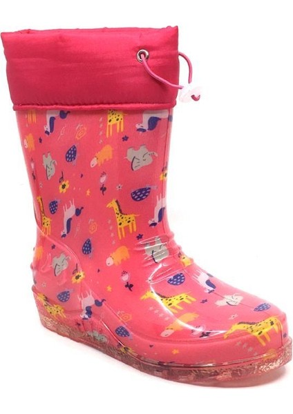 Taşpınar Fifty5 Kız-Erkek Çocuk Kışlık Kürklü Su Soğuk Geçirmez Yağmur Çizmesi Kar Botu