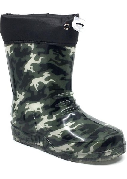 Taşpınar Fifty5 Kız-Erkek Çocuk Kışlık Kürklü Su Soğuk Geçirmez Yağmur Çizmesi Kar Botu