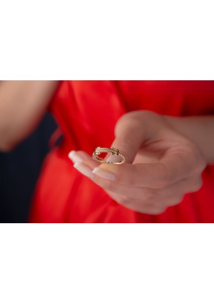 Minimal Spor Yüzük 14 Ayar Altın modelleri