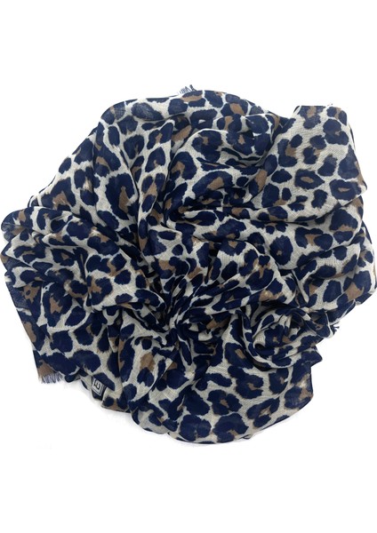 7'li Set Hediyelik Leopar Desen Flamlı Pamuklu Yazma Eşarp 100X100CM