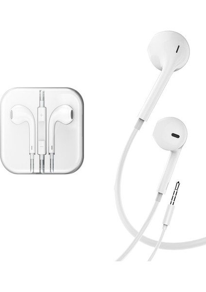 Apple Samsung Xiaomi Oppo Huawei Uyumlu Kablolu Kulakiçi Kulaklık 3.5 mm Jack