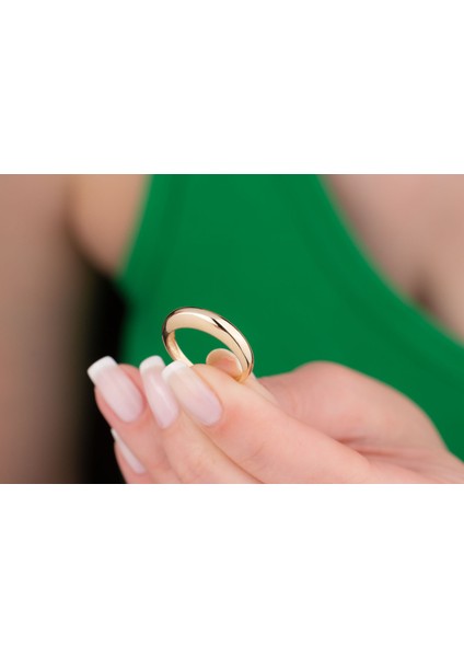 Kubbe Yüzük Minimalist Kadın Yüzüğü 14 Ayar Altın fiyatları